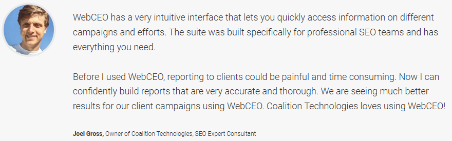 WebCEO Alternative